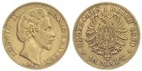 10 marek 1880 / D, Monachium, złoto 3.93 g, J. 1