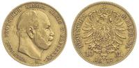 10 marek 1872 / B, Hannover, złoto 3.93 g, J. 24