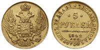 5 rubli 1842 / СПБ-АЧ, Petersburg, złoto 6.57 g,