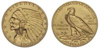 2 1/2 dolara 1908, Filadelfia, Głowa Indianina, 