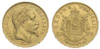 20 franków 1867 / BB, Strasbourg, złoto 6.43 g, 