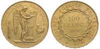 100 franków 1879/A, Paryż, złoto 32.27 g, bardzo