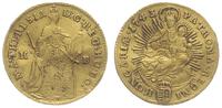 dukat 1743/K-B, Kremnica, złoto 3.47 g, gięty