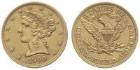5 dolarów 1900, Filadelfia, złoto 8.34 g