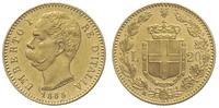 20 lirów 1885/R, Rzym, złoto 6.45 g