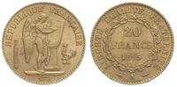 20 franków 1895/A, Paryż, złoto 6.45 g
