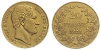 20 franków 1865, złoto 6.42 g