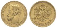 5 rubli 1898/AG, Petersburg, złoto 4.30 g, Kazak