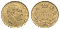 10 dinarów 1882, złoto 3.22 g