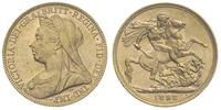 1 funt 1898/M, Melbourne, złoto 7.98 g, Spink 38