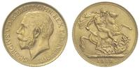 1 funt  1918/I, Bombaj, złoto 7.98 g, Spink 3998