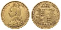 1/2 funta 1892, Londyn, złoto 3.90 g, Spink 3869