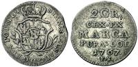 2 grosze srebrne  1767, (półzłotek)