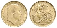 1/2 funta 1905, Londyn, złoto 3.99 g, Fr. 401