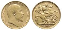 1/2 funta 1905, Londyn, złoto 3.97 g, Spink 3974