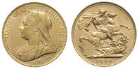 1 funt 1900, Londyn, złoto 7.98 g, Spink 3874