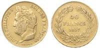 40 franków 1837/A, Paryż, złoto 12.89 g, Gadoury