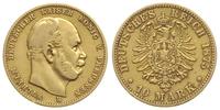 10 marek 1875/B, Hannover, złoto 3.89 g, J. 245