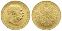 100 koron 1915, Wiedeń, nowe bicie, złoto 33.86 