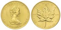 50 dolarów 1985, Ottawa, "liść klonowy", złoto "