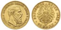 20 marek 1888 / A, Berlin, złoto 7.95 g, patyna
