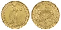 10 koron 1901/KB, Kremnica, złoto 3.37 g