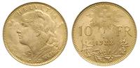 10 franków 1922, Berno, złoto 3.23 g