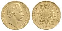 20 marek  1872/D, Monachium, złoto 7.93 g, Jaege