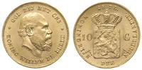 10 guldenów 1875, Utrecht, złoto 6.72 g, piękne