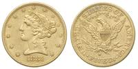 5 dolarów 1881/S, San Francisco, złoto 8.32 g