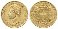 20 lirów 1842, Genua, złoto 6.41 g