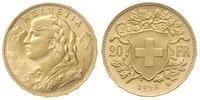 20 franków 1926/B, Berno, złoto 6.44 g, rzadszy 