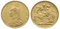 1 funt 1892, Londyn, złoto 7.96 g