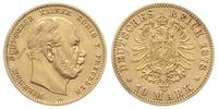 10 marek 1878/A, Berlin, złoto 3.93 g, Jaeger 24