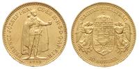 10 koron 1911, Kremnica, złoto 3.39 g