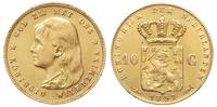 10 guldenów 1897, Utrecht, złoto 6.71 g, piękne,