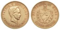 5 peso 1916, złoto 8.34 g