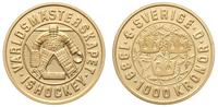 1.000 koron 1989, Hokej, złoto ''900'', 5.80 g, 