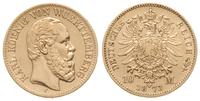 10 marek 1873/F, Stuttgart, złoto 3.92 g, Jaeger