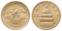 5 dolarów 1989 / W, 200-lecie Kongresu, wybite s