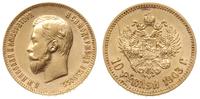 10 rubli 1903 / AP, Petersburg, złoto 8.60 g, Ka