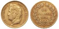 40 franków 1834 / A, Paryż, złoto 12.84 g