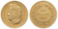 40 franków 1831/A, Paryż, złoto 12.75 g, Gadoury