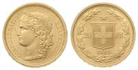 20 franków 1886, ''Helvetia'', zloto 6.45 g, Fri