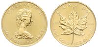 50 dolarów 1985, liść klonowy, złoto 31.1 g, pię