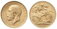1 funt 1918 / I, Bombaj, złoto 7.98 g