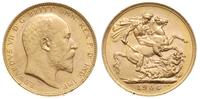 1 funt 1906 / P, Perth, złoto 7.98 g