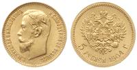 5 rubli 1904 / AP, Petersburg, złoto 4.30 g