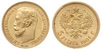 5 rubli 1901 / ФЗ, Petersburg, złoto 4.30 g