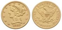 5 dolarów 1882, Filadelfia, złoto 8.28 g